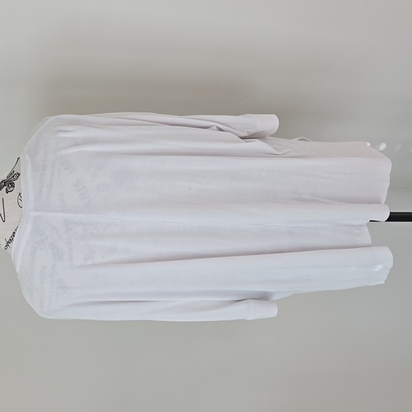 Laurie Felt White Long Sleeve V-Neck Top - Picture 5 of 5